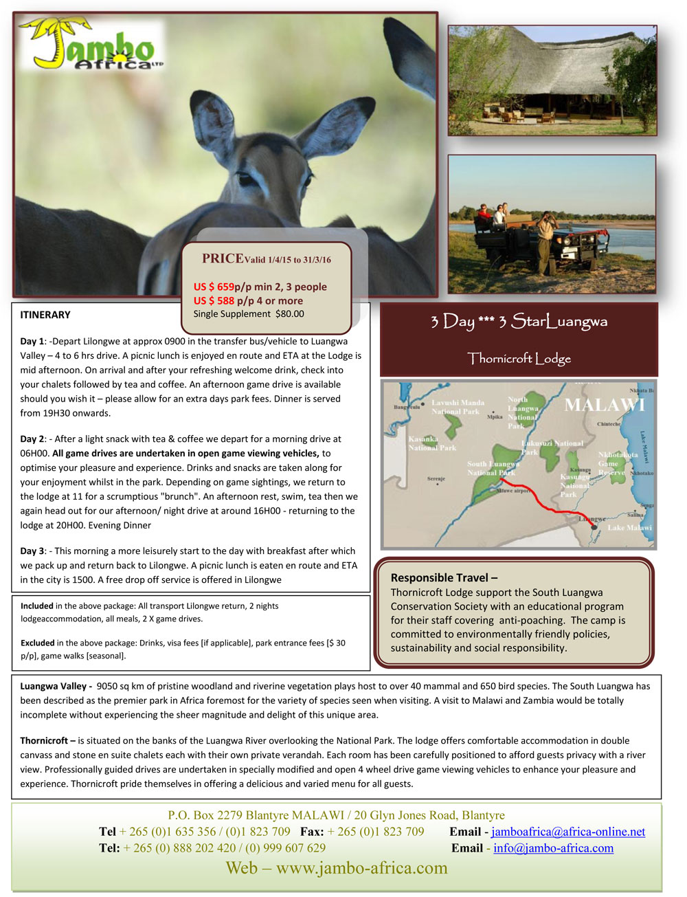 3 days 3 star Luangwa